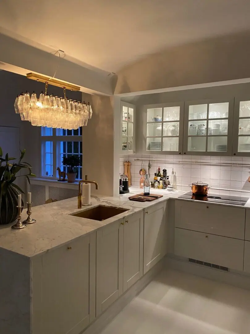 Murano Lyserkrone  Poliedri  84 glas – Klar