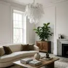 41 Rondini Murano glasses chandelier hanging in a living room
