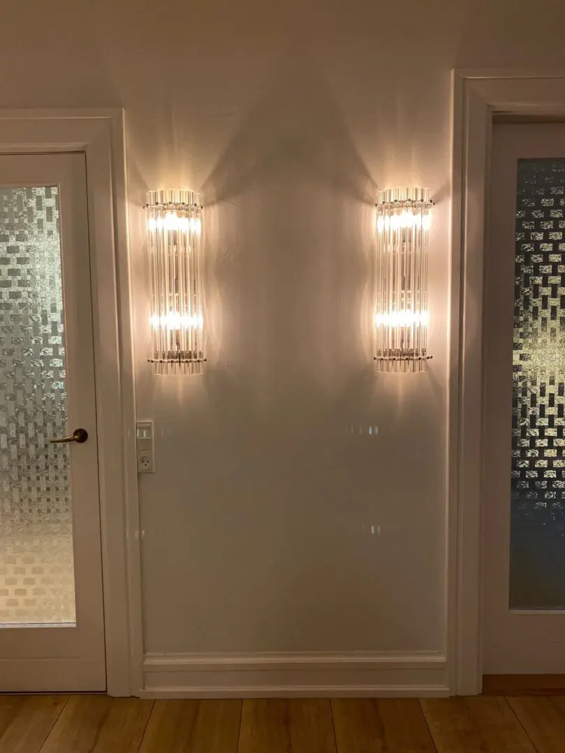 Murano  Væglampe  Klar  Kolonne