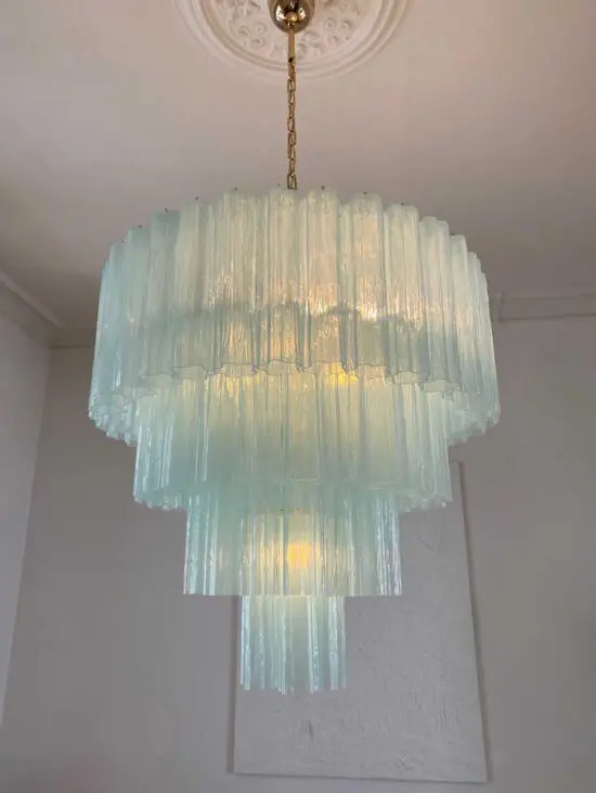 Murano Lysekrone  78 tuber  Opal
