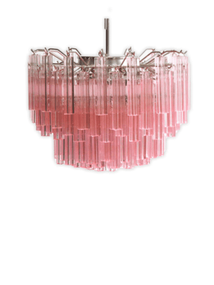 Murano Lysekrone rosa tridri