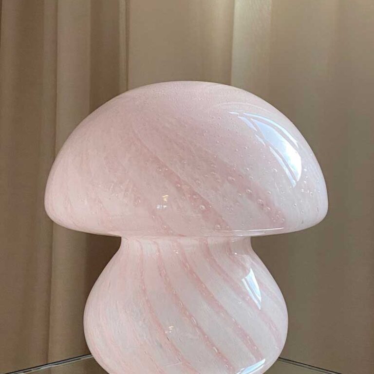 Vintage murano mushroom rosa 23 cm
