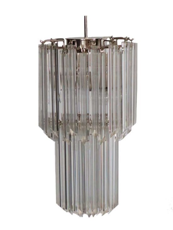 Murano lysekrone – 46 prismer – Klar