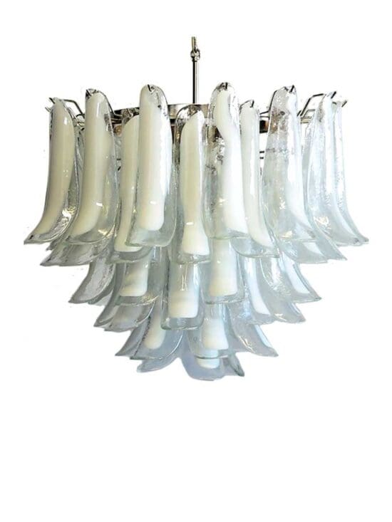 Murano Lysekrone – 53 Lattimo – Hvid