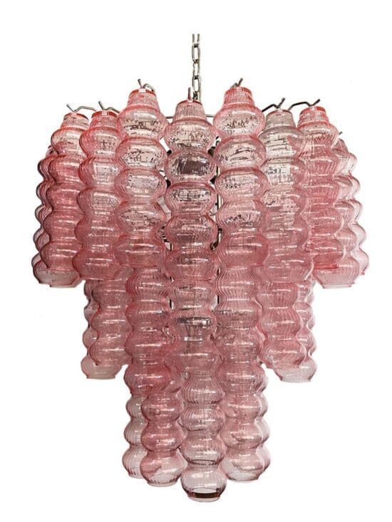 Murano lysekrone 48 Curva Rosa