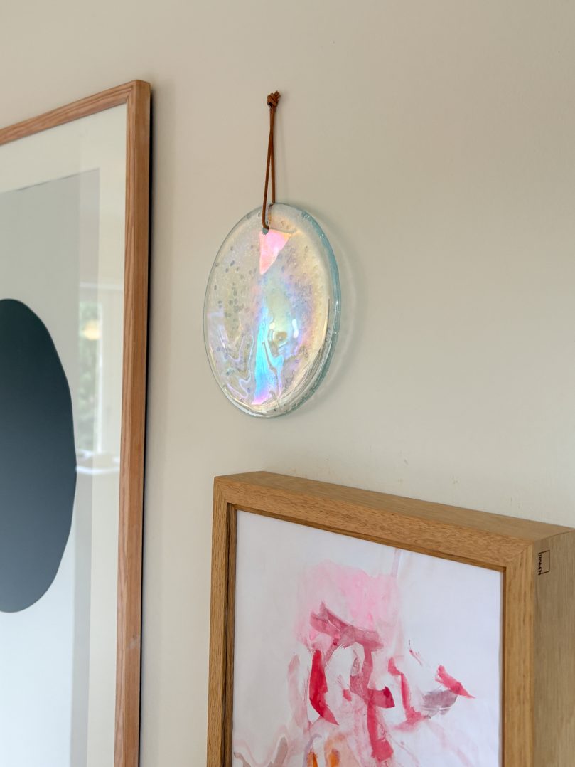 Murano Glasophæng Opal 15 cm
